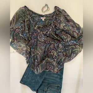 Vibrant Cache blouse